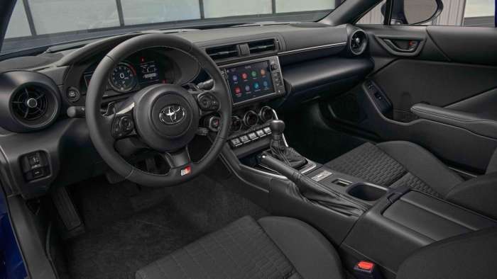 2022 Toyota GR86 interior black seats
