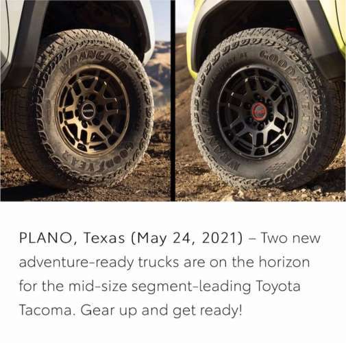2022 Toyota Tacoma Toyota teaser picture