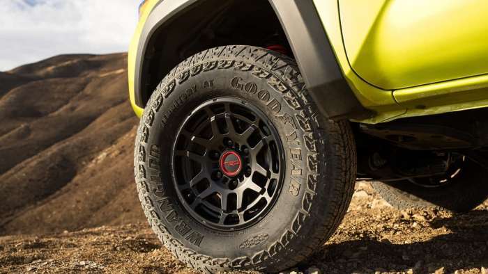 2022 Toyota Tacoma TRD Pro Electric Lime Metallic wheels tires