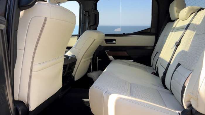 2022 Toyota Tundra 1794 interior rear seats beige seats