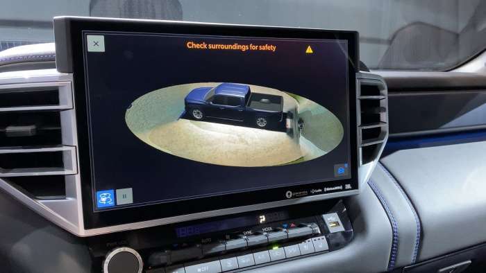 2022 Toyota Tundra interior multimedia Limited Bird's Eye view camera