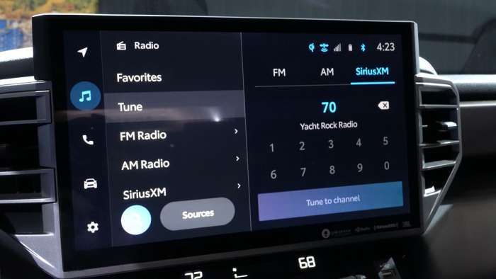 2022 Toyota Audio Multimedia system interior