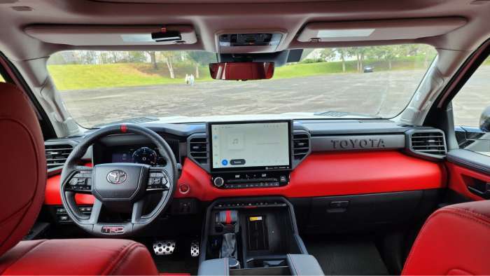 2022 Toyota Tundra TRD Pro i-Force Max Review front interior