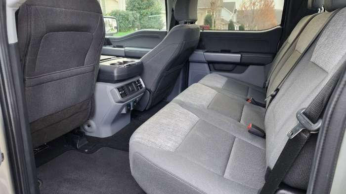 2023 Ford F-150 Lightning Review back seat