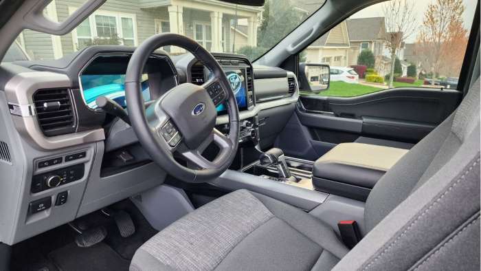 2023 Ford F-150 Lightning Review front interior