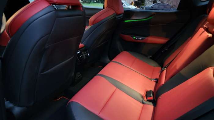 2023 Lexus NX 350 F Sport second row seats
