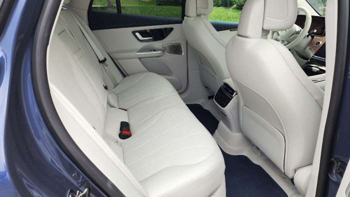 2023 Mercedes-Benz EQE 350+ Review rear seat