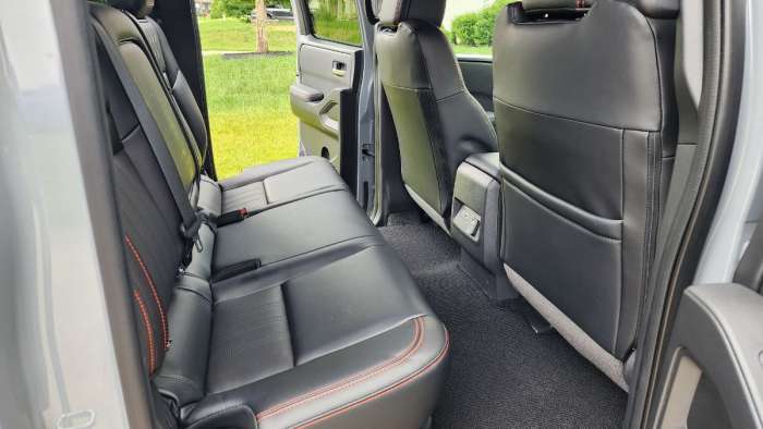 2023 Nissan Frontier Pro-4x Crew Cab Review rear seat