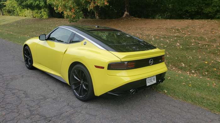 2023 Nissan Z review rear side view