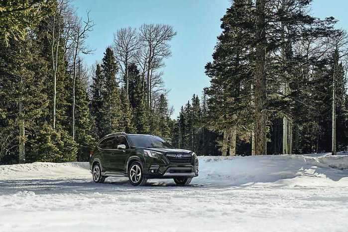 2023 Subaru Forester in the snow