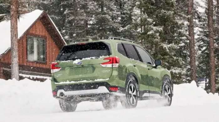 2023 Subaru Forester in the snow