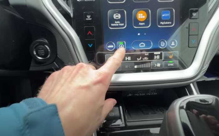 The Subaru auto stop/start feature