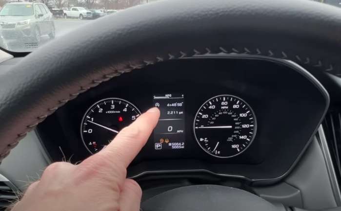 The Subaru auto stop/start feature