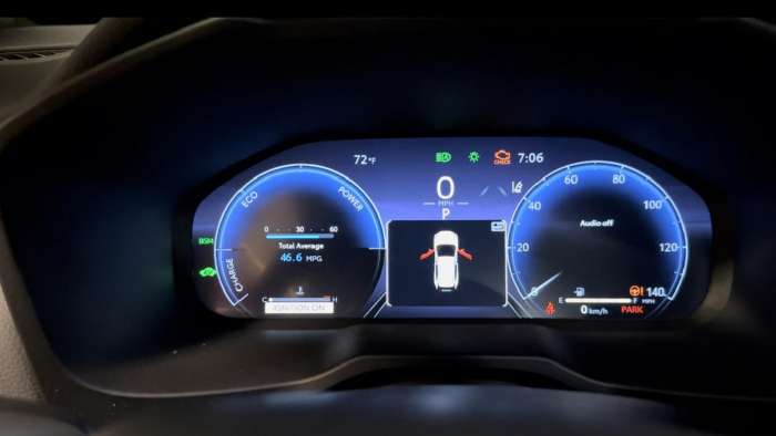 2023 Toyota RAV4 Hybrid XSE interior multi-information display