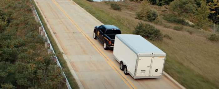 2023 EV Ford F-150 towing