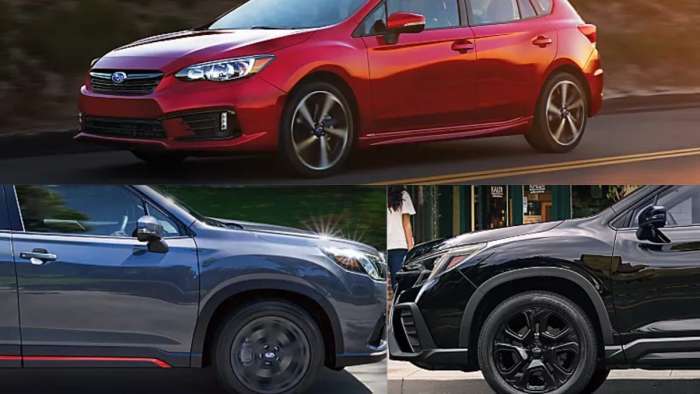 Subaru's first quarter sales had three top models