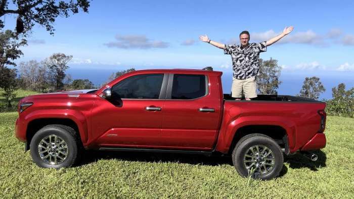 2024 Toyota Tacoma Limited Supersonic Red side profile