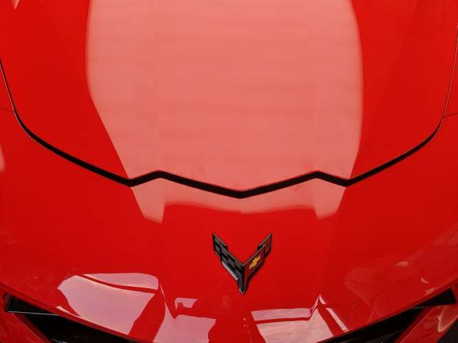 2020 Chevrolet Corvette Front Hood Red Color