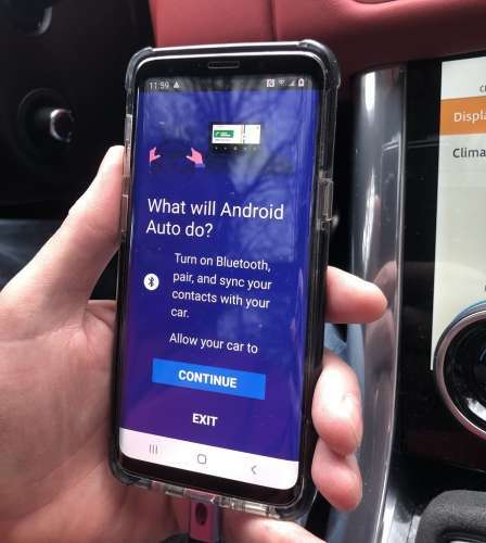Android Auto permission screen