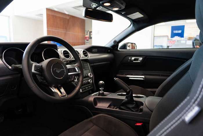 2020 Mustang GT black interior