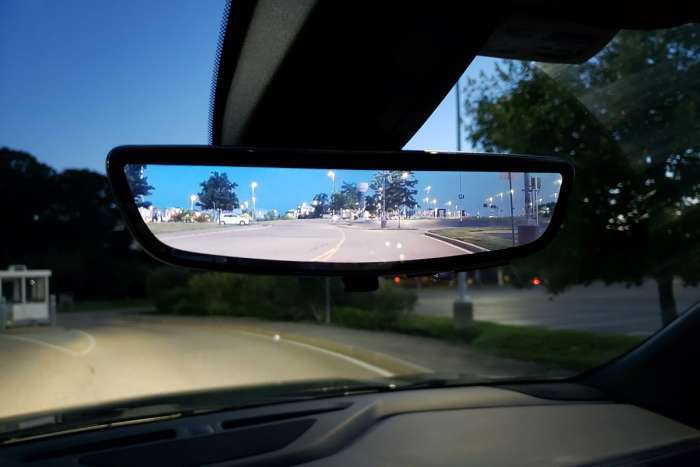 Chevy Blazer rear mirror camera
