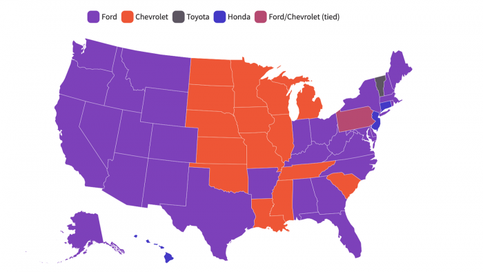 Website Bumper reveals top searched used car brands in the U.S.