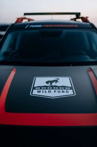 Bronco Wild Fund logon on a Bronco Sport