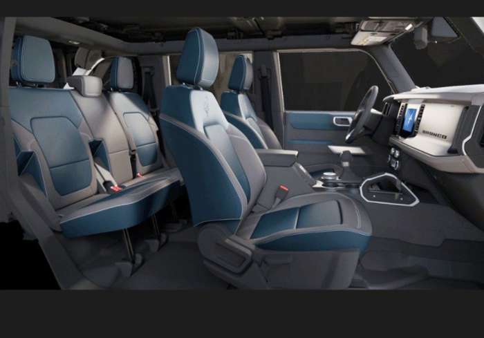 Interior rendering of 2021 Ford Bronco