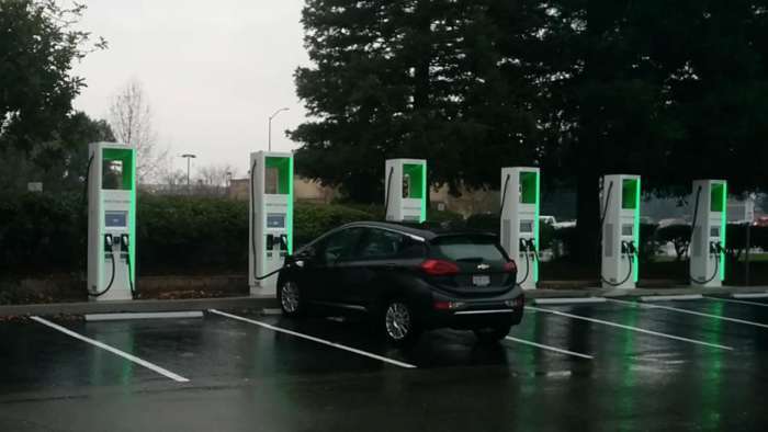 Chevy Bolt EV Electrify America Vacaville Premium Outlets