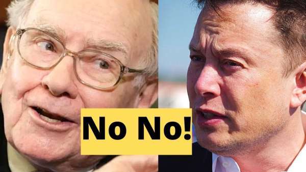 Tesla CEO Elon Musk and Warren Buffet