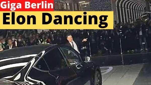 Elon Musk's Giga Berlin Speech and dance at Tesla's opening ceremony