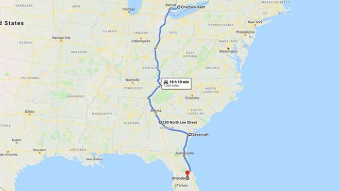 Chevy Bolt EV Drives From Canada to Florida