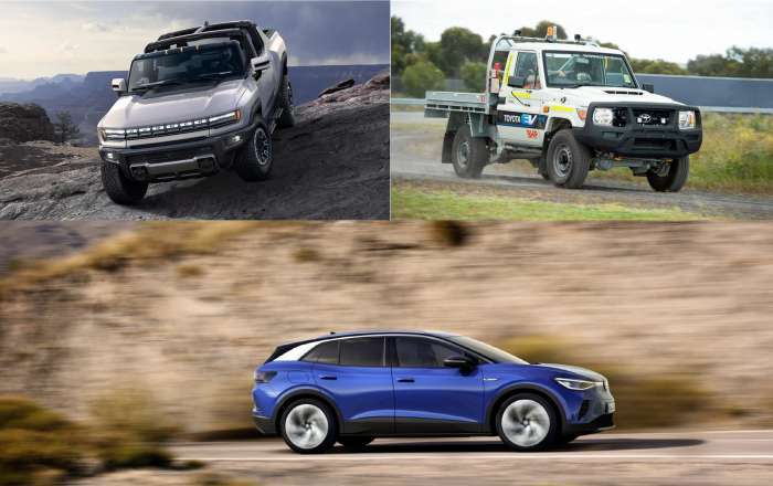 Off-road EVs, like the HUMMER EV, or the ID.4 are the Land Cruisers biggest competitors.