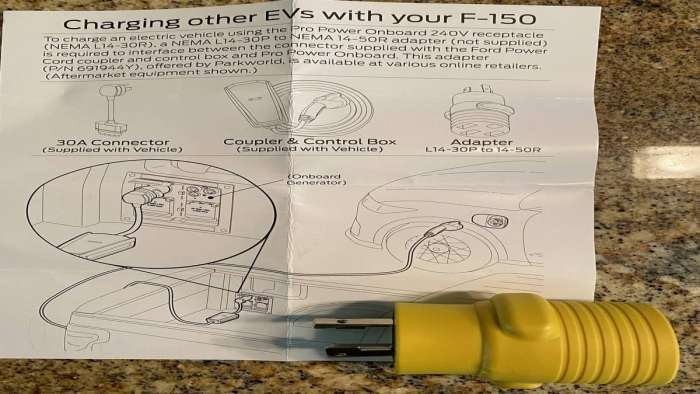 F-150 Lightning Charger outlet