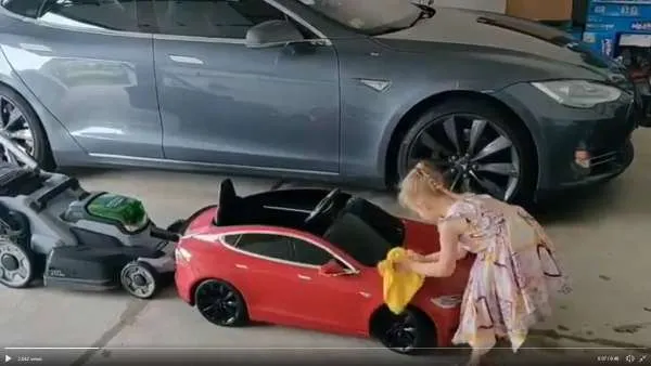 cute Tesla Car Wash