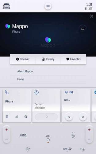 Mappo app integration in Ford Sync 3 and Sync 4