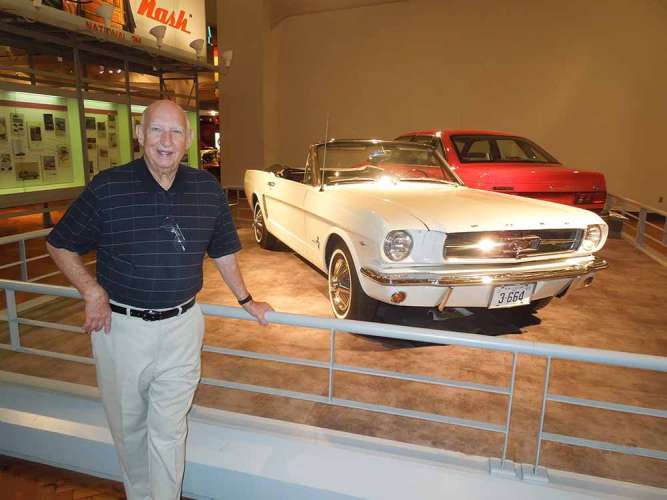 Gale Halderman with VIN1 Ford Mustang
