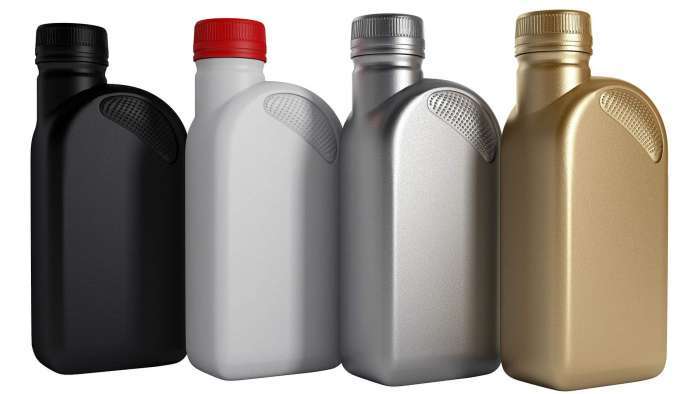 blank oil bottles 