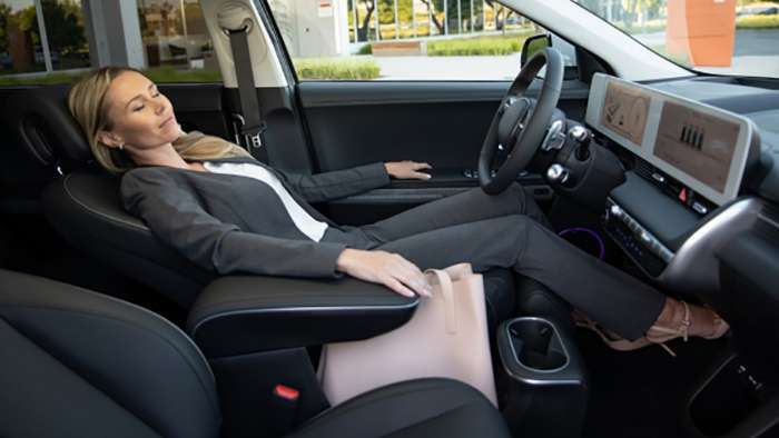 Hyundai Ioniq 5 reclining driver seat