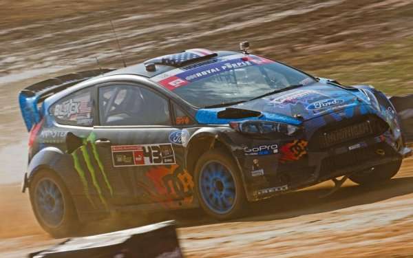 Ken Block at the Charlotte GRC race