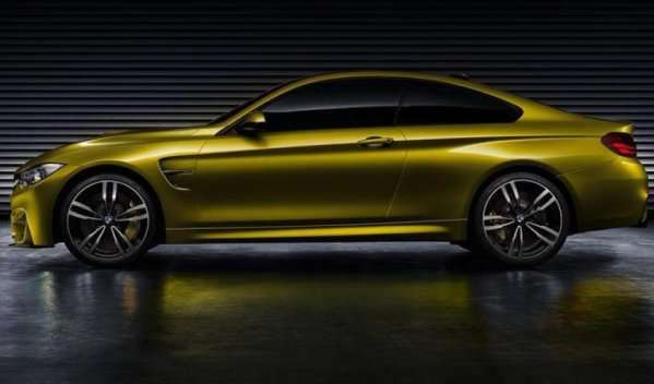 The side profile of the BMW M4 Concept