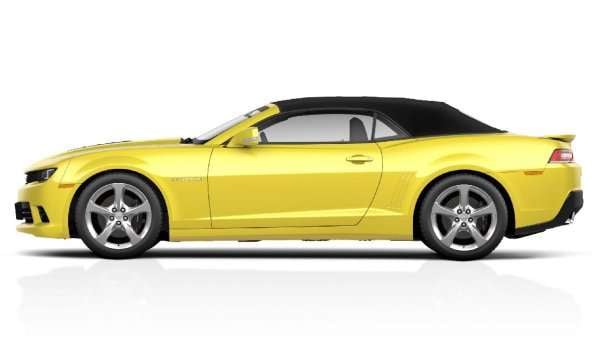 The side profile of the 2014 Chevrolet Camaro Convertible