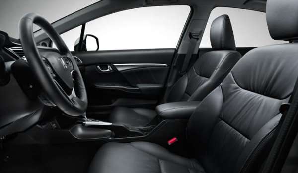 The front seats of the 2013 Honda Civic EX-L