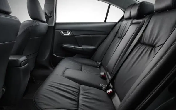 The rear seats of the 2013 Honda Civic EX-L