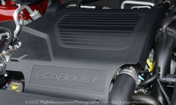 The engine of the 2013 Ford Explorer Sport