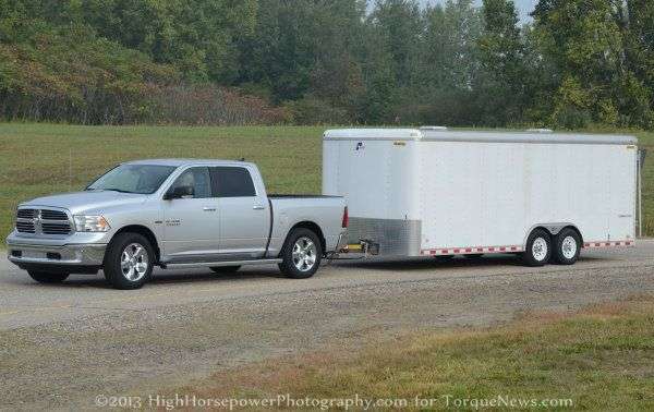 The 2014 Ram 1500 pulling a 9,000lb trailer