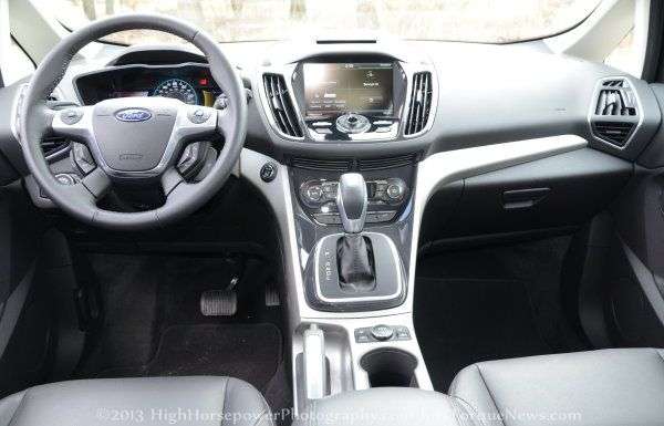 The interior of the 2013 Ford C-Max SEL Hybrid