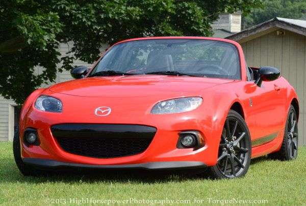 The front end of the 2013 Mazda MX-5 Club