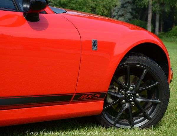 The wheel of the 2013 Mazda MX-5 Club 