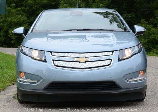 The front end of the 2013 Chevrolet Volt